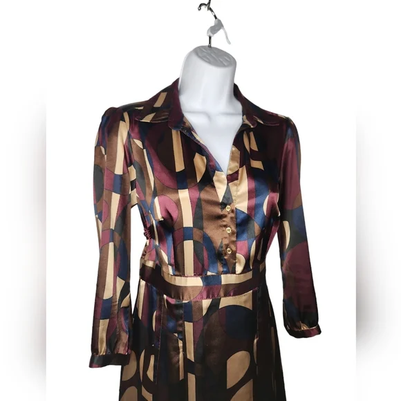 Zara Silky Dress Side Zip - Picture 2 of 4